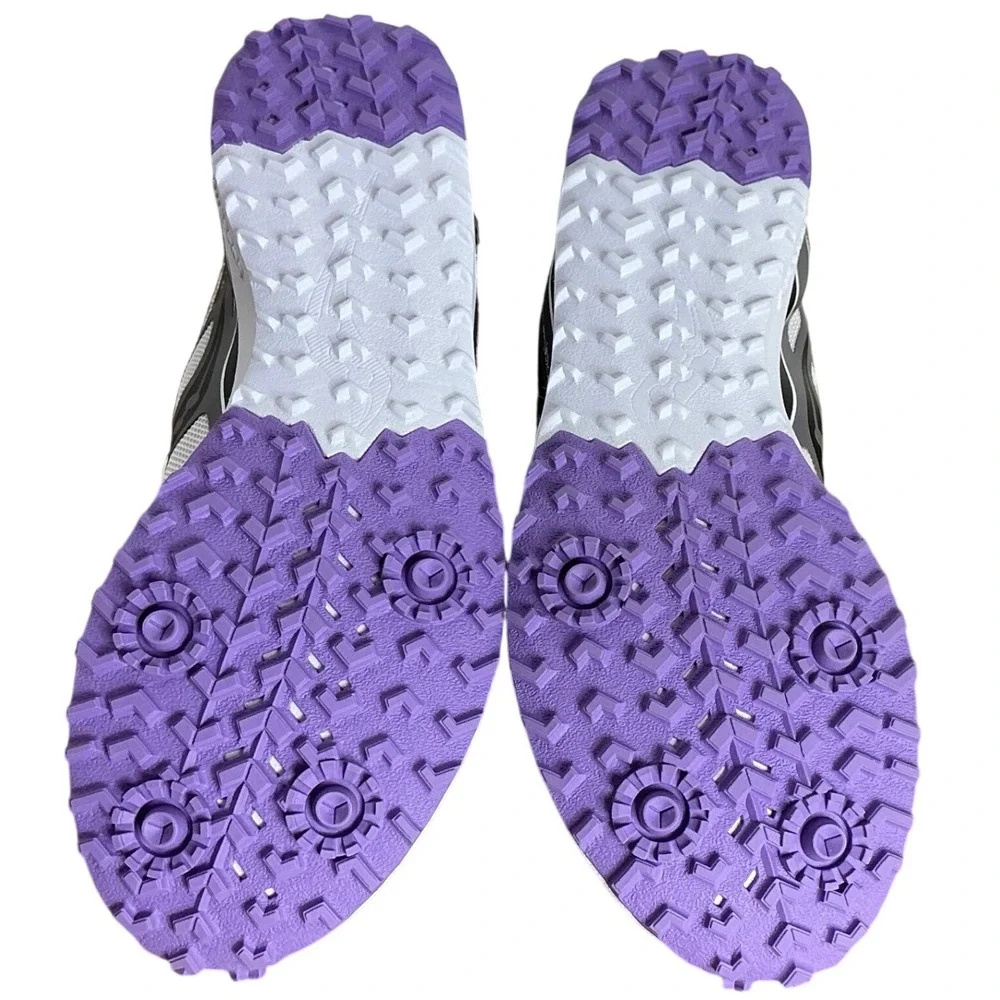 Saucony Kilkenny XC8 Flat Kids Cross Country Running Shoes White Purple S19069-3